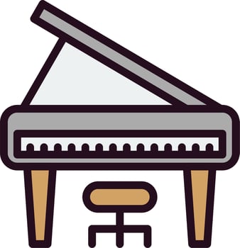 Grand Piano Vector Icon