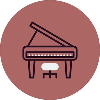 Grand Piano Vector Icon