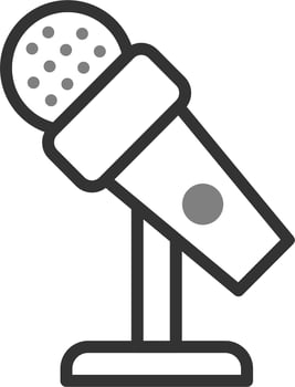 Mic Stand Vector Icon