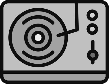Record Player Vector Icon