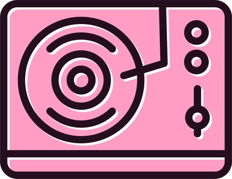 Record Player Vector Icon