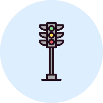 Traffic Light Vector Icon