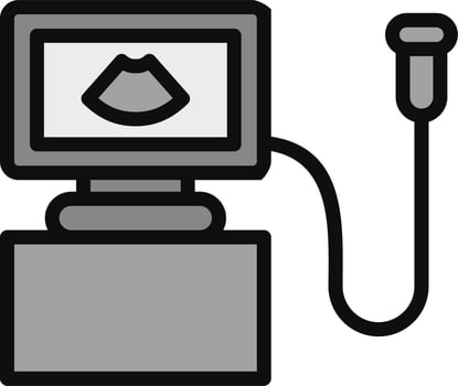 Ultrasound Machine Vector Icon