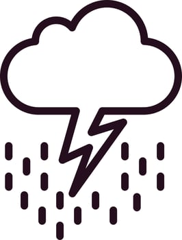 Thunder Vector Icon