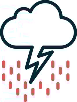 Thunder Vector Icon
