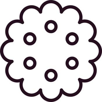 Pastry Biscuit Vector Icon