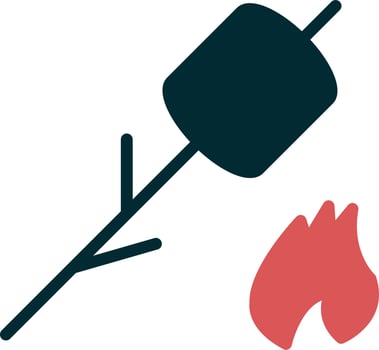 Inclined Marshmallow Vector Icon