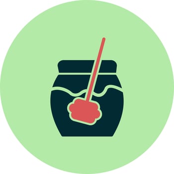Honey Jar Vector Icon