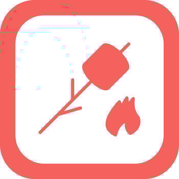 Inclined Marshmallow Vector Icon
