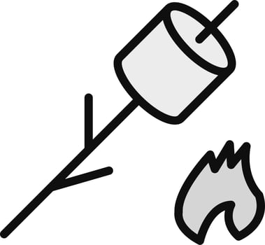 Inclined Marshmallow Vector Icon