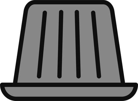 Jelly On A Plate Vector Icon