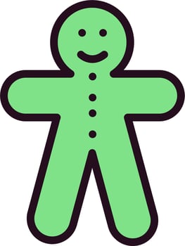 Ginger Bicuit Vector Icon