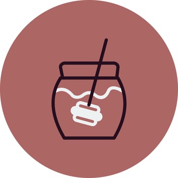 Honey jar Vector Icon
