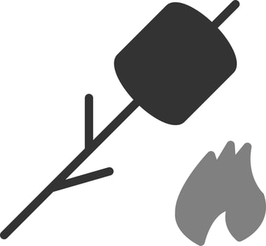 Inclined Marshmallow Vector Icon