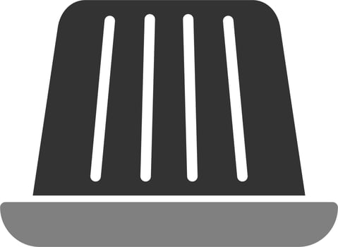 Jelly On A Plate Vector Icon