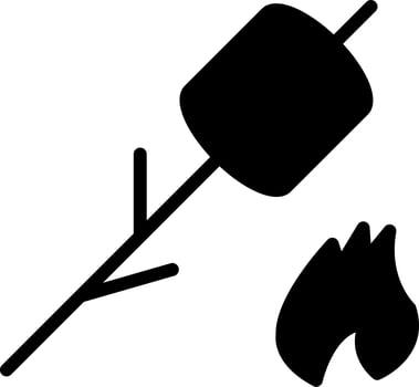 Inclined Marshmallow Vector Icon