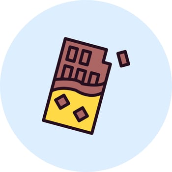 Wrapped Chocolate Vector Icon
