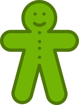 Ginger Bicuit Vector Icon