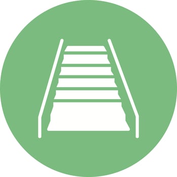 Escalator Vector Icon