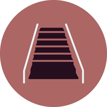 Escalator Vector Icon