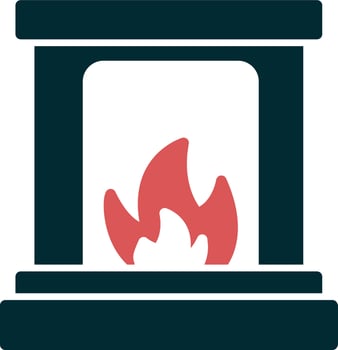 Fireplace Vector Icon