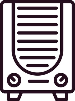 Gas Heater Vector Icon
