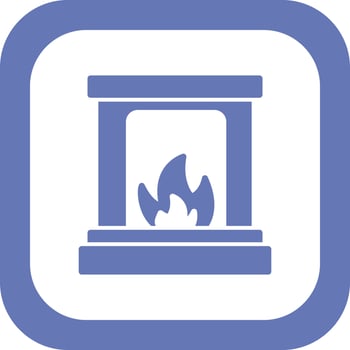 Fireplace Vector Icon
