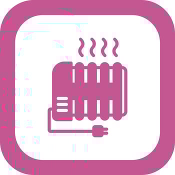 Radiator Heating Vector Icon