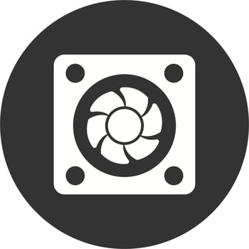 Cooling Fan Vector Icon
