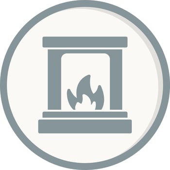 Fireplace Vector Icon