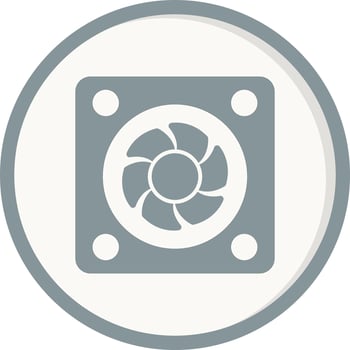 Cooling Fan Vector Icon