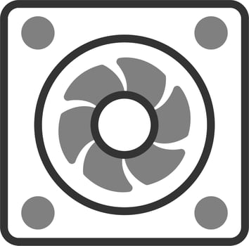 Cooling Fan Vector Icon