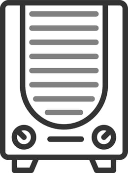 Gas Heater Vector Icon