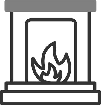 Fireplace Vector Icon