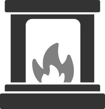 Fireplace Vector Icon