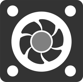 Cooling Fan Vector Icon