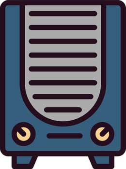 Gas Heater Vector Icon