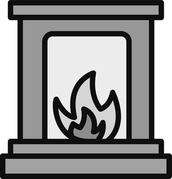 Fireplace Vector Icon