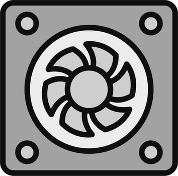 Cooling Fan Vector Icon