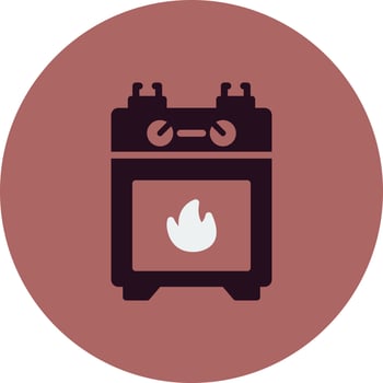 Gas Stove Vector Icon