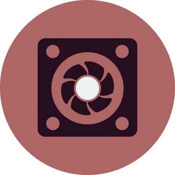Cooling Fan Vector Icon