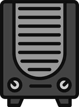 Gas Heater Vector Icon
