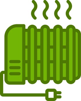 Radiator Heating Vector Icon