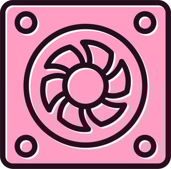 Cooling Fan Vector Icon