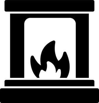 Fireplace Vector Icon