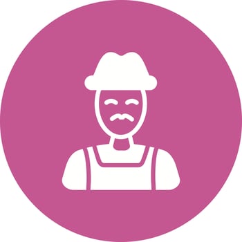 Farmer Vector Icon