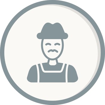 Farmer Vector Icon