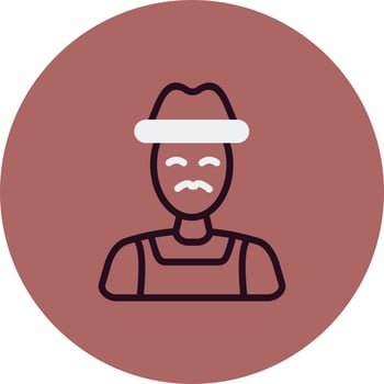 Farmer Vector Icon