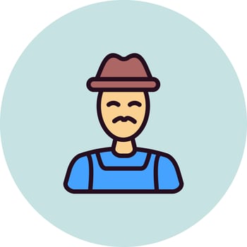 Farmer Vector Icon