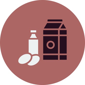 Dairy Products Vector Icon